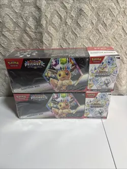 Pokemon Sam’s Club Prismatic Evolutions Surprise Box + Booster Bundle Lot Of 2 - Image 1