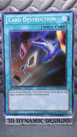 | Yugioh Card Destruction LCYW-EN060 1st Edition Secret Rare MP/HP 🔥 | - Image 1