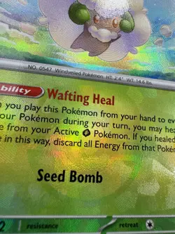 Whimsicott Reverse Holo Masterball 008/131 Pokemon Prismatic Evolutions MINT - Image 2