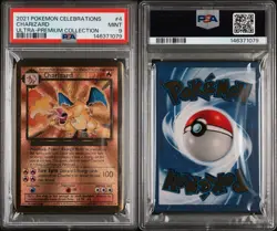 2021 POKEMON CELEBRATIONS ULTRA-PREMIUM COLLECTION #4 CHARIZARD GOLD PSA 9 MINT - Image 3