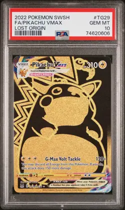 2022 Pokemon Lost Origin - Pikachu VMAX #TG29 PSA 10 GEM MINT - Image 3