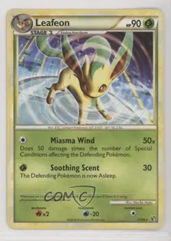 Leafeon Pokemon HeartGold & SoulSilver Undaunted #17 2010 - Image 1