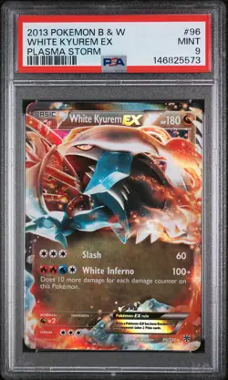 2013 POKEMON B&W PLASMA STORM #96 WHITE KYUREM EX PSA 9 - Image 1
