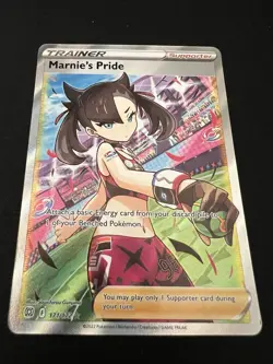 Pokemon Marnie's Pride Trainer Ultra Rare Full Art 171/172 Brilliant Stars Holo - Image 1