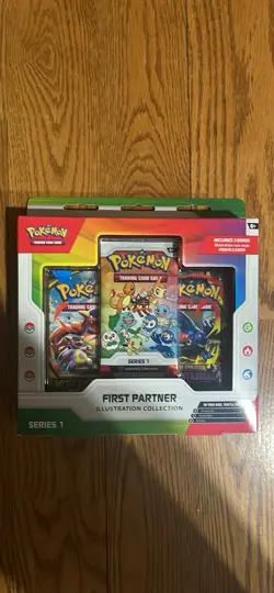 Pokemon TCG First Partner Illustration Collection Series 1 Exclusive Promo Box - Image 1