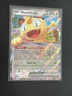 Meowth ex 062/088, Perfect Order, Double Rare Pokemon TCG, NM - Image 1