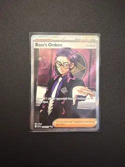 Pokemon TCG Boss’s Orders 256/217 Full Art Trainer Ascended Heroes NM - Image 1