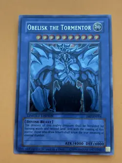 MINT Yugioh Obelisk the Tormentor JMP-EN004 Secret Rare LIMITED - Image 3
