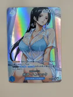 ❤ BOA HANCOCK Blue Bra One Piece Anime Waifu Card Girl Foil Doujin Holo ACG❤ - Image 1