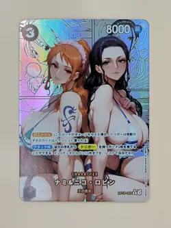 ❤ NAMI NICO ROBIN Manga One Piece Anime Waifu Card Girl Foil Doujin Holo ACG❤ - Image 1