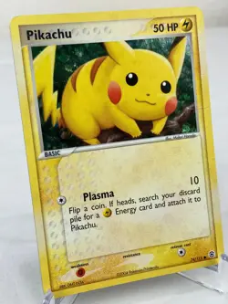 Pikachu 74/112 - EX FireRed & LeafGreen Reverse Holo Pokemon Card - MP / HP - Image 2
