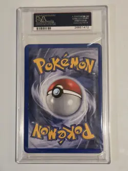 2002 POKEMON EXPEDITION ALAKAZAM BOX TOPPER OVERSIZE CARD #1 PSA GRADED 9 - Image 3