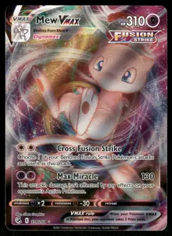 Pokemon Cards Mew VMAX 114/264 Fusion Strike Holo VMAX Rare NM - Image 1