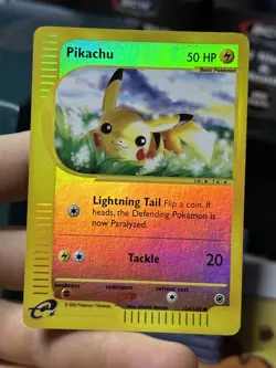 Pikachu 124/165 Expedition 2002 Reverse Holo Pokemon Card TCG - Image 3