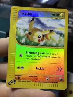 Pikachu 124/165 Expedition 2002 Reverse Holo Pokemon Card TCG - Image 4