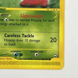 Hoppip Vintage Pokemon TCG E-Reader Card 83/147 Aquapolis Common - Image 5