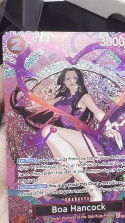 One Piece TCG Boa Hancock OP15 (OP12-014) SP Card Fresh Pulled - Image 2