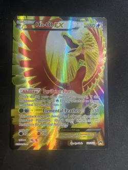 Pokemon TCG Ho-Oh EX Full Art Ultra Holo Rare Card 121/122 XY Breakpoint - Image 1