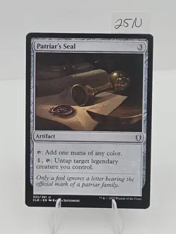 Patriar's Seal #332 (NM) Baldur's Gate CLB Magic MTG NM - Image 3