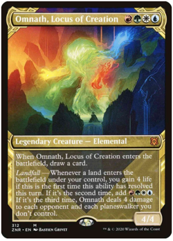 1x Omnath, Locus of Creation Showcase Zendikar Rising NM MTG - Image 1