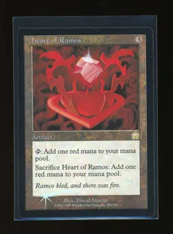 MTG FOIL Mercadian Masques HEART OF RAMOS Artifact PLAYED Combine Shipping - Image 1