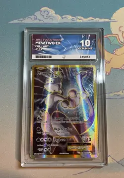 Pokemon XY Evolutions Mewtwo EX 103/108 Full Art - GEM MINT ACE 10 🔮😵‍💫 - Image 1
