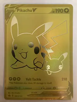 Pokemon TCG - Pikachu V SWSH145 Celebrations - Black Star Promo - NM - Image 1