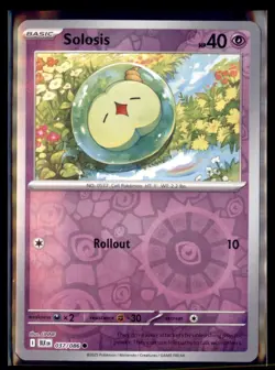 Pokemon Solosis Black Bolt BLK 037/086 Reverse Holo 3 Card Lot - Image 1