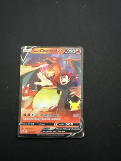 Pokemon Lance's Charizard V SWSH133 Promo Full Art Holo 220 HP 2021 - Image 1