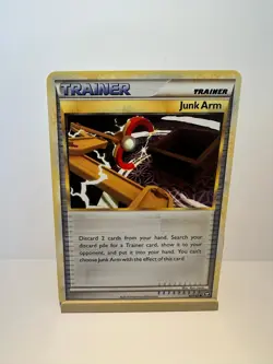 Junk Arm 87/102 Uncommon HGSS Triumphant Pokemon Moderately Played - Image 1