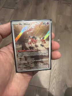 Pokemon Mr. Mime 179/165 SV: Scarlet & Violet 151 Illustration Rare Holo 90 HP - Image 1