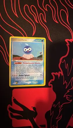 Pokemon Rain Castform EX Delta Species #26/113 Reverse Holo Rare LP - Image 1