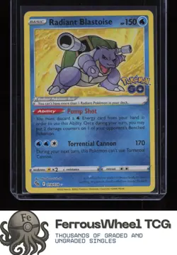 Radiant Blastoise 018/078 - Pokemon GO - (NM) - Image 1