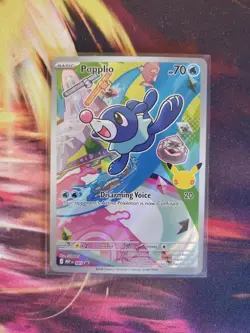 Pokemon POPPLIO MEP 045 Ascended Heroes - 1st Partner FULL ART PROMO - Image 1