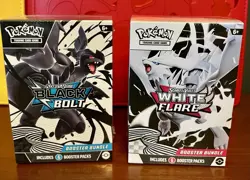 Pokemon Black Bolt & White Flare Booster Bundles Sealed New - Image 1