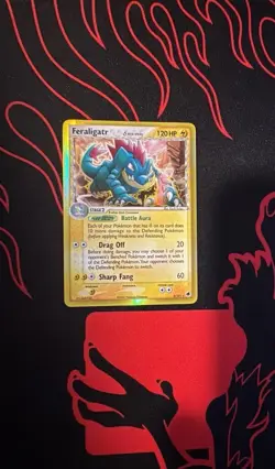 Pokemon Feraligatr EX Dragon Frontiers #2/101 Delta Species Holo Rare LP - Image 1