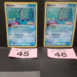 FREEPOST 2006 Pokemon Legend Maker STAMPED Holo #60 Omanyte - Image 1