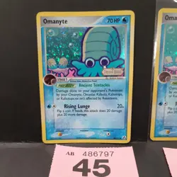 FREEPOST 2006 Pokemon Legend Maker STAMPED Holo #60 Omanyte - Image 2