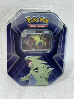 🔥 3 POKEMON CARDS TINS TYRANITAR SLAKING DARKRAI FACTORY SEALED NEW - Image 2