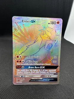 Entei GX (Secret) 74/73 Shining Legends Holo MP+ Pokemon TCG - Image 1