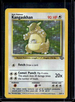 Pokemon TCG Kangaskhan Jungle 5/64 Holo Unlimited Holo Rare WOTC - Image 1
