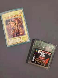Yu-Gi-Oh! OCG the Winged Dragon of Ra (G4-03) + Duel Monsters 4 Game Cartridge - Image 1