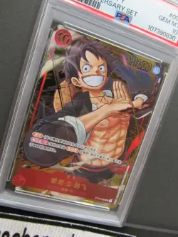 PSA 10| 2024 One Piece Card Luffy ST10-006 SR 1st Anniversary Set Chinese #601a - Image 4