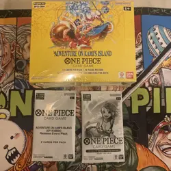 One Piece OP-15 Adventure on Kami's Island BOOSTER FactorySeal BOX & DASH PACK - Image 1