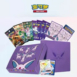 Pokemon Chinese Version Exclusive Eevee GX Gift Box Set Espeon Box Card Game - Image 3