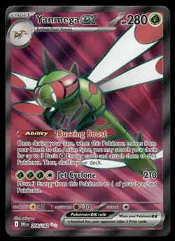 Pokemon Cards Yanmega ex 206/182 Destined Rivals Ultra Rare NM - Image 1