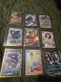 9 Pokemon Card Bundle Trainer Card 25th Ex Sar V Gallery Rainbow - Image 1