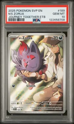 N's Zorua 189 - Sv: Scarlet & Violet Promo Cards Holo (PSA 10) - Image 1