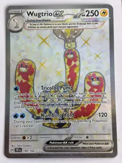 Pokemon Wugtrio ex - Ultra Rare SV05: Temporal Forces 190/162 NM - Image 1
