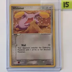 Pokemon Whismur 82/101 EX Hidden Legends Common Basic 50 HP Wail 10 Regular - Image 1